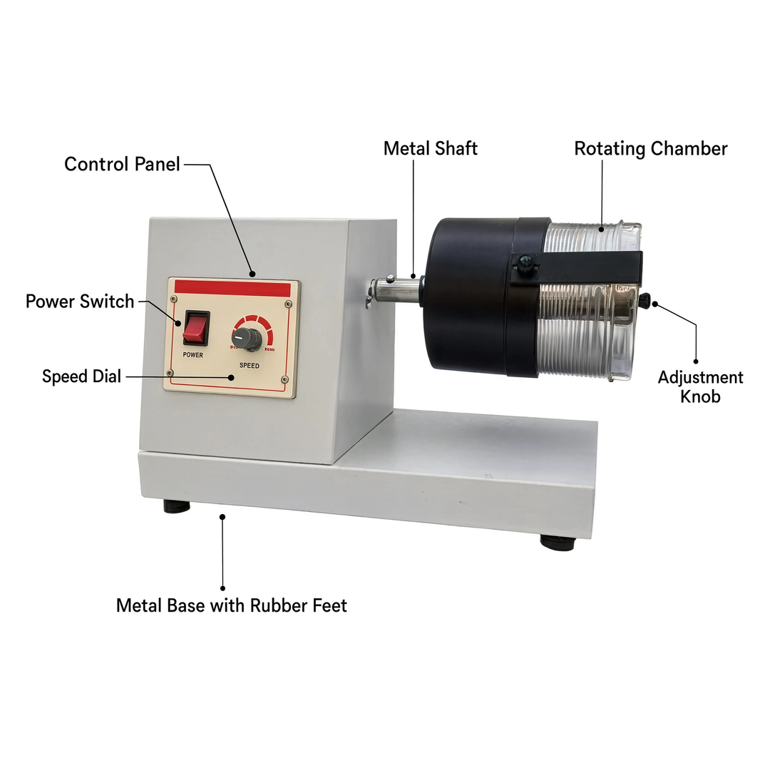 Laboratory Ball Mill – 1 Kg Capacity | Compact Grinding & Mixing Machine