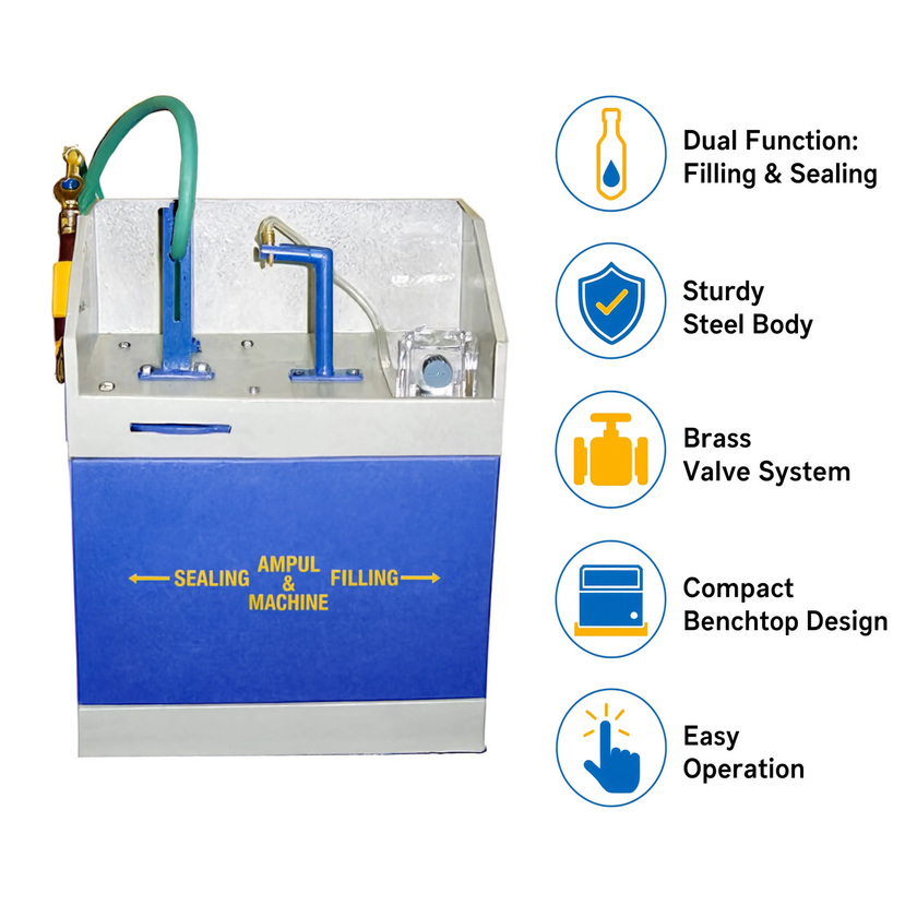 Ampoule Filling and Sealing Machine – Pharmaceutical Liquid Filling Equipment